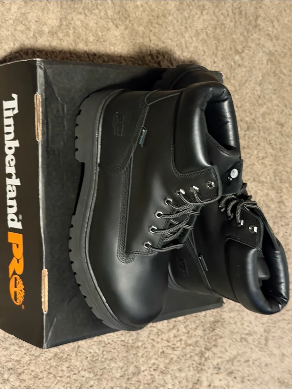 Timberland PRO Black Box with Orange Logo